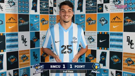 Blue Mountain Christian Men's Soccer Draws with Point in SSAC Match