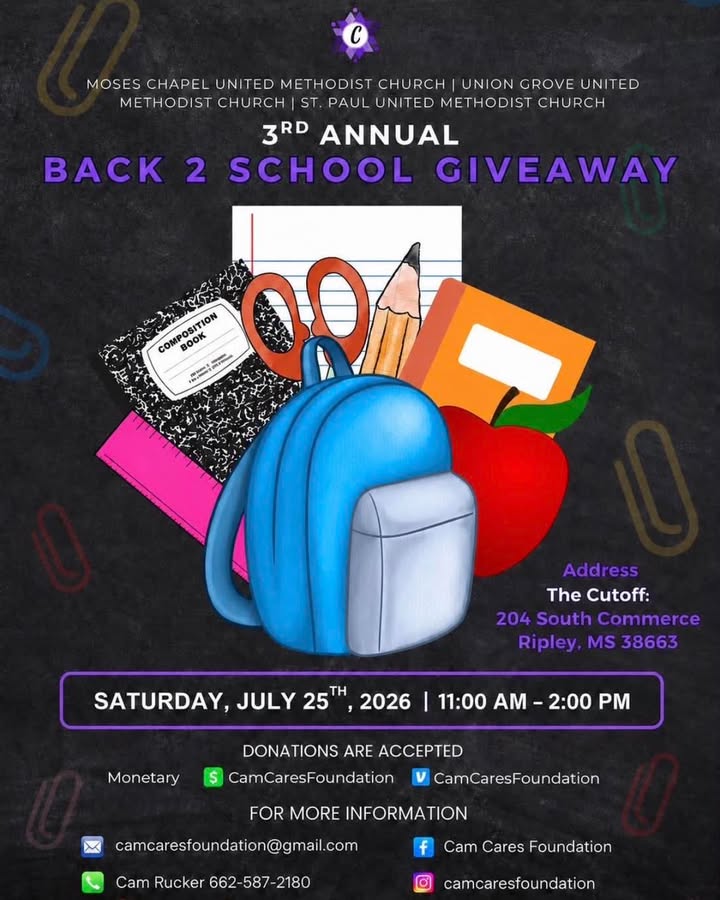Cam Cares Foundation Hosts 3rd Annual Back 2 School Giveaway This Saturday at The Cut-Off