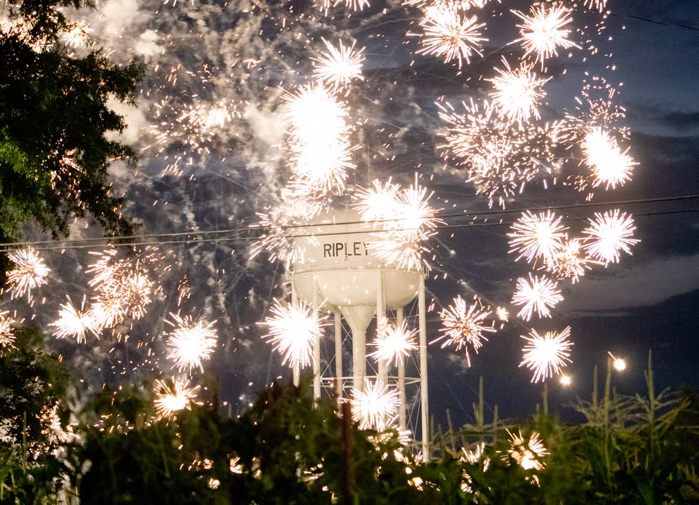 Ripley Lights Up the Sky: First Baptist Church Hosts Spectacular Fourth of July Fireworks Display