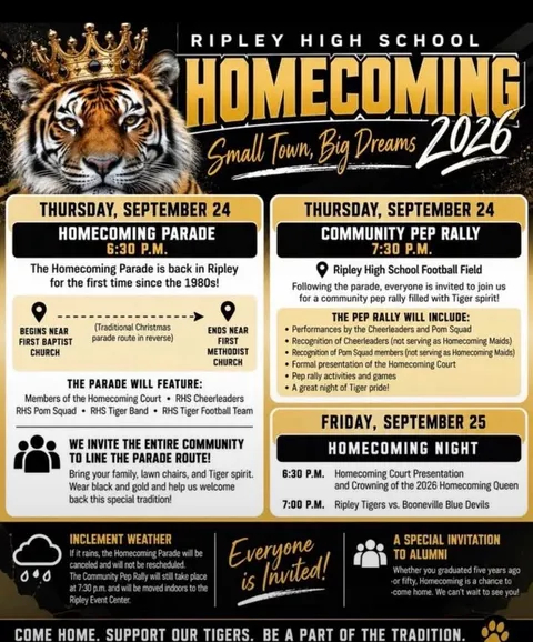 Ripley Homecoming Parade Returns for First Time Since 1980s