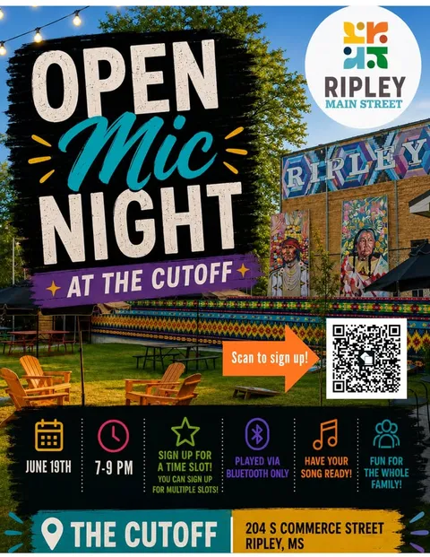 The Cut-Off Hosts Family-Friendly Open Mic Night This Thursday in Downtown Ripley